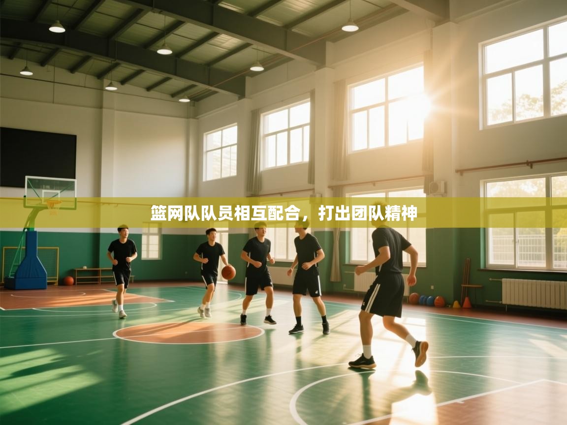 篮网队队员相互配合，打出团队精神